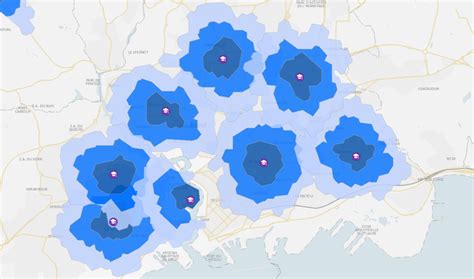 isochrone maps.